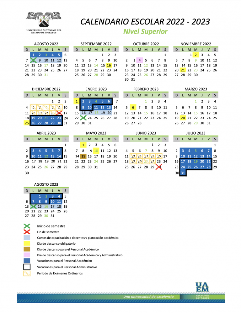 Calendario escolar 2025 uaemex 3